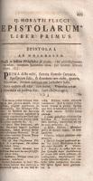 Horatius, Quintus Flaccus: Eclogae cum scholiis veteribus castigavit et notis illustravit Gulielmus ...