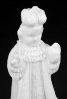 Antik porcelán kegytárgy figura, ragasztott, m: 12 cm