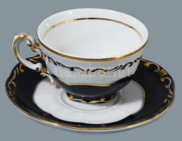 Zsolnay Pompadour mintás kávés készlet, teljes, jelzett, hibátlan