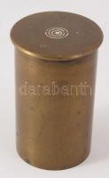 Antik bronz töltényhüvely, m: 9 cm