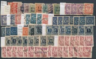 Lengyelország 1919-1951 70 db Hivatalos és Portó bélyeg másodpéldányokkal, stecklapon