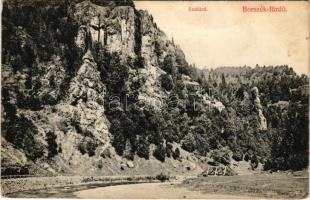 Borszék-fürdő, Baile Borsec; Szalárdi részlet. Divald Károly 1925-1908. / wooden bridge (Rb)