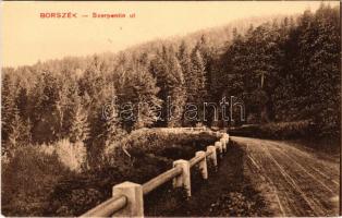 Borszék, Borsec; Szerpentin út. Pollatschek Gyula kiadása / road