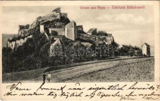 1909 Kőhalom, Reps, Rupea; Repser Burg / Cetatea Rupea / Kőhalmi vár / castle. M. Roth