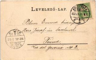 1902 Kolozsvár, Cluj; New York szálloda és kávéház, Schuster Emil üzlete. Römmler &amp; Jonas (D...