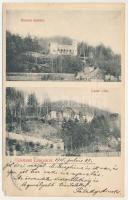 1915 Csucsa, Ciucea; Boncza kastély, Lázár villa. A képeslap feladója Pataky Arnold (1882-1950) teológus, egyetemi tanár, címzettje dr Székely István egyetemi tanár / castle and villa (EM)