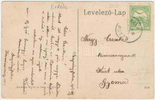 1915 Szapáryfalva, Szapárifalva, Tipari; Református templom, állami iskola. Schlänger Károly és Társ...