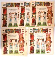 Nestlé gyermeklisztje, 9 db kivágható papírfigura sablon