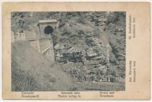 1917 Örményes, Armenis; Salutare dela Peatra scrisa / Hl. Dreifaltigkeit-Wohlfarts Ort / Szentháromság búcsújáróhely. Hirschl Béla kiadása / pilgrimage site (r)