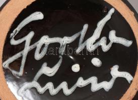 Gorka Lívia (1925-2011): Váza. Jelzett, minimális kopottsággal, m: 16,5 cm