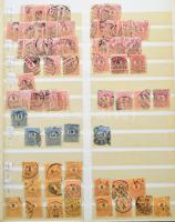 Sok példányos magyar készlet a Krajcárosoktól 1916-ig 16 lapos nagyalakú rugós berakóban