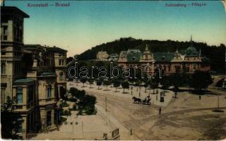 1916 Brassó, Kronstadt, Brasov; Schlossberg, Zahnarzt / Fellegvár, fogorvosi rendelő. Alfred Tartler kiadása / square, dentist (EK)