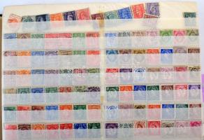 Kb 9.500 db angol és svéd bélyeg tízesekben albumlapokon