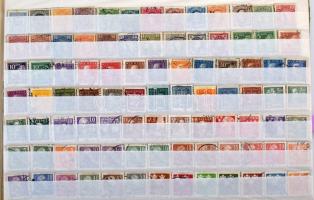 Kb 9.500 db angol és svéd bélyeg tízesekben albumlapokon