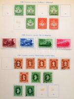 1945-1958 Gyenge magyar gyűjtemény csehszlovák gyártmányú albumban