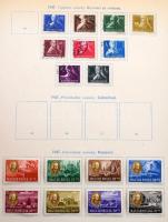 1945-1958 Gyenge magyar gyűjtemény csehszlovák gyártmányú albumban