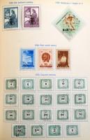 1945-1958 Gyenge magyar gyűjtemény csehszlovák gyártmányú albumban