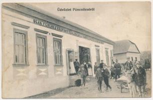Páncélcseh, Panticeu, Panciteu; Deák Ferenc Központi Szállodája és vendéglője, bor és sörcsarnoka. Saját kiadás / hotel, restaurant and beer hall (fl)