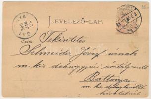 1900 Zsombolya, Hatzfeld, Jimbolia; Remete lak, Községi bérház, Fő utca, üzletek. Manzin és Ferch ki...