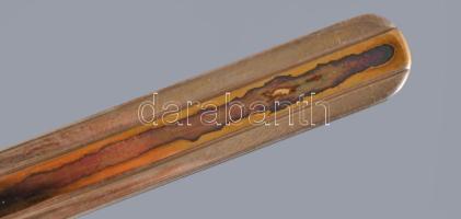 Tiffany &amp; Co. sterling ezüst (Ag) és 18k arany (Au) nyakkendőtű, cca 1990, jelzett, 8,3g, dí...