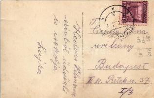 Galgóc, Frasták, Hlohovec; templom, városháza, üzletek / church, town hall, shops. photo (EB)