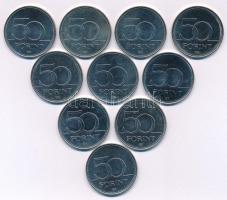 2004-2020. 50Ft Cu-Ni (10xklf) forgalmi emlékpénz T:AU