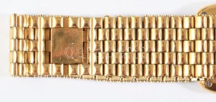 Frad Paris aranyozott tokos női karóra, kvarc, napkijelzéssel, aranyozott szíjjal, certifikáttal, 30...