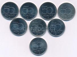 2004-2020. 50Ft Cu-Ni (8db ebből 5xklf) forgalmi emlékpénz, közte "1956-os forradalom", &q...