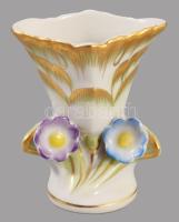 Herendi Viktória mintás váza, jelzett, hibátlan, m: 7 cm