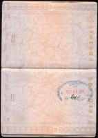 cca 2010 Magyar útlevél beragasztott amerikai vízummal