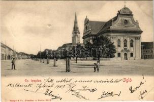 1905 Igló, Zipser Neudorf, Spisská Nová Ves; Evangélikus templom. Stengel &amp; Co. kiadása/ Lutheran church (r)