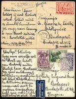 1939-1940 Gróf Csáky Irma Borbála írt 2 db képeslap, testvére Csáky István külügyminiszter