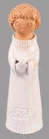 Antalfiné Szente Katalin: Éneklő lány. Jelzett, hibátlan, m: 21,5 cm
