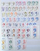 NSZK szép modern több példányos összeállítás, benne képes bélyegek sok összefüggésben, 8 lapos A4-es...