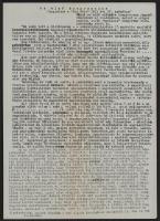 1942 Magyar Zsidó Ifjak Egyesülete meghívólevele, hátoldalán az első cionista kongresszusról szóló l...