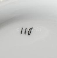 Jelzés nélkül: teás kanna. Kézzel festett, jelzett, kopással 25x20 cm