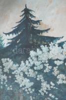 Hoffmann J jelzéssel: Baromfiudvar, 1936. Akvarell, papír. Dekoratív, üvegezett fakeretben, 47,5×29,...