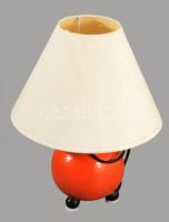 Komlós kerámia asztali lámpa búrával 33 cm Jelzett, hibátlan
