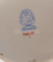 Herendi indiai kosár mintás porcelán váza. Kézzel festett, jelzett, hibátlan 28 cm