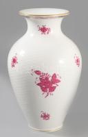 Herendi Apponyi mintás porcelán váza. Kézzel festett, jelzett, hibátlan 24 cm