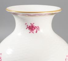 Herendi Apponyi mintás porcelán váza. Kézzel festett, jelzett, hibátlan 24 cm