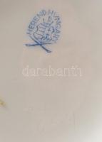 Herendi Viktória mintás porcelán váza. Kézzel festett, jelzett, minimális kopással m: 22 cm