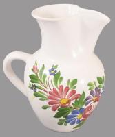 Városlőd vizeskancsó, jelzett, hibátlan, m: 19 cm