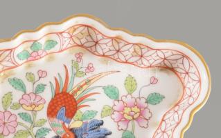 Herendi Song SG mintás tálka Kézzel festett, jelzett, hibátlan, 13x8,5 cm