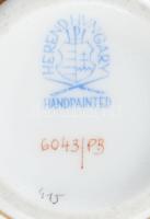 Herendi búzavirág mintás tojás formájú bonbonniere. Kézzel festett, jelzett, hibátlan, 7 cm