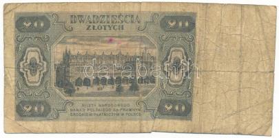 Lengyelország 1948. 20Zl "DL 8471807" T:F,VG
Poland 1948. 20 Złotych "DL 8471807&quo...