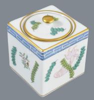 Herendi Poisson (hal) mintás tintatartó és tálka Kézzel festett, jelzett, hibátlan m: 7 cm , 10x10 c...