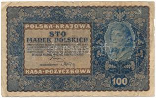 Lengyelország 1919. 100M "ID A 832392" T:VG Poland 1919. 100 Marek "ID A 832392" C:VG Krause P#27