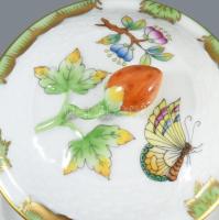 Herendi Viktória mintás fedeles kakaós csésze. kézzel festett, jelzett, hibátlan, 12 cm