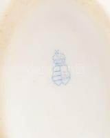 Óherendi Herendi Vörös Eton mintás tojás bonbonniere, kézzel festett, jelzett, hibátlan, 11 cm